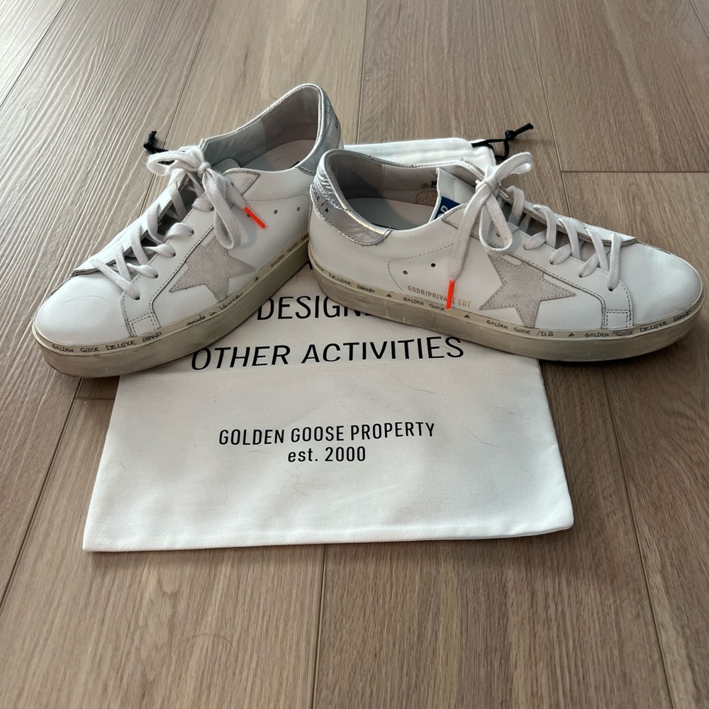 Golden Goose White and Cream Sneakers - Picture 4 of 8